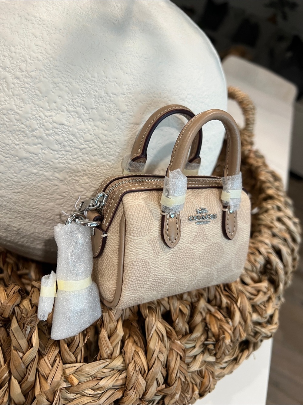 COACH. Mini Rowan Bag Charm.. - Picture 11 of 13